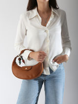 Longchamp Le pliage xtra perles Schoudertas Bruin-vue-porte