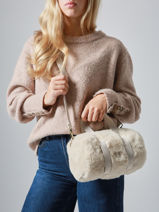 Sac Bandoulire Olivier Polyester Woomen Beige olivier WOLI12-vue-porte