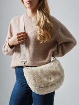 Sac Bandoulire Olivier Polyester Woomen Beige olivier WOLI11-vue-porte