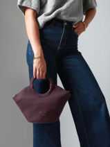 Cross Body Tas Neflier Woomen Violet neflier WNEF02-vue-porte