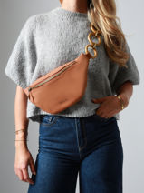 Sac Banane Woomen Marron heliconia WHEL04-vue-porte