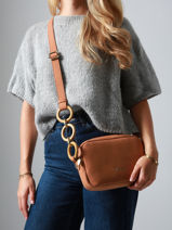 Sac Bandouli�re Heliconia Woomen Marron heliconia WHEL11-vue-porte