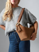 Sac Bandouli�re Camomille Woomen Marron camomille WCAO03-vue-porte