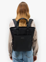 Lindby - Sac � Dos 1 Compartiment + Pc 14" Kapten and son Noir backpack LINDBY-vue-porte