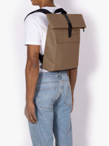 Sac  Dos Business Ucon acrobatics Marron backpack JANNIK-vue-porte