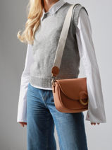 Cross Body Tas M Crocus Woomen Bruin crocus WCRO04-vue-porte