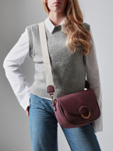 Cross Body Tas M Crocus Woomen Violet crocus WCRO04-vue-porte