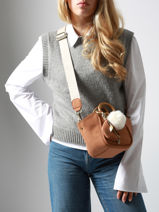 Cross Body Tas Crocus Woomen Bruin crocus WCRO33-vue-porte