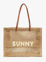 Schoudertas Beach Papier Miniprix Beige beach Q636