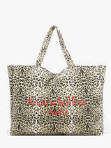 Sac Port� �paule Cabas Coton Mandoline Multicolore cabas M01