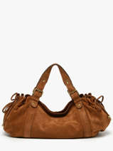 Schoudertas Folk Leder Gerard darel Bruin folk DAS01407