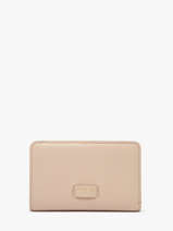 Portefeuille Rectangulaire Zipp� Ninon Cuir Lancel Beige ninon A11123