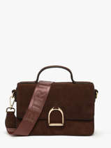 Sac Bandouli�re S Altesse Suede Etrier Marron altesse suede EASU048S