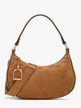 Sac Port paule Altesse Suede Etrier Marron altesse suede EASU017M