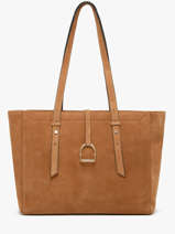 Sac Port paule Altesse Suede Etrier Marron altesse suede EASU088M