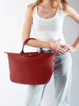 Longchamp Le pliage green Sac port main Violet-vue-porte