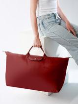 Longchamp Le pliage green Sac de voyage Rouge-vue-porte