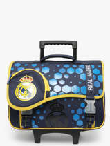 Boekentas Op Wieltjes 2 Compartimenten Real madrid Blauw real 24BR203A