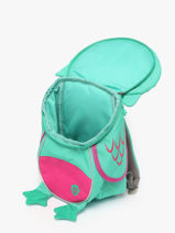 Mini Sac  Dos Affenzahn Vert small friends FAS-vue-porte