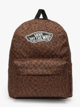 Sac  Dos 1 Compartiment Vans Marron backpack VN000H4Y