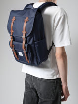 Sac  Dos 1 Compartiment + Pc 13" Herschel Vert classics 11391-vue-porte