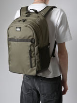 Sac  Dos 2 Compartiments Quiksilver Vert youth access QYBP3734-vue-porte