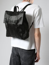 Sac  Dos 1 Compartiment Rains Noir city 13310-vue-porte