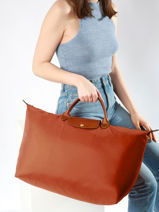 Longchamp Le pliage original Reistassen Oranje-vue-porte