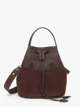 Sac Bandoulire La Suite Cuir Paul marius Marron la suite CAPUCSUI