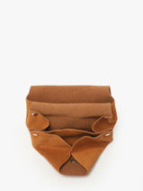 Porte-monnaie Cuir Paul marius Orange la suite GUSTASUI-vue-porte