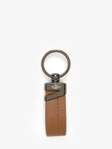 Porte-clefs Cuir Yves renard Marron foulonne 2328