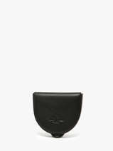 Portemonnee Leder Yves renard Zwart foulonne 23816