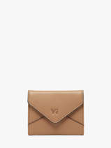 Porte-monnaie Cuir Yves renard Marron enveloppe 29250