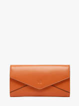 Portefeuille Enveloppe Cuir Yves renard Orange enveloppe 29286