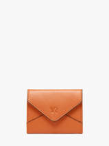 Porte-monnaie Cuir Yves renard Orange enveloppe 29250