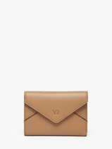 Portefeuille Cuir Yves renard Beige enveloppe 29223