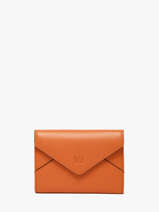 Portefeuille Enveloppe Cuir Yves renard Orange enveloppe 29223