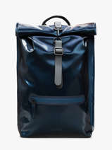 Rolltop Rucksack - Sac � Dos 1 Compartiment + Pc 14" Rains Bleu city 13320