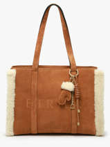 Cabas M Alpin Cuir Etrier Beige alpin EALP140M