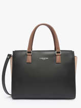 Sac Trapze Smooth Cuir Lancaster Noir smooth 4