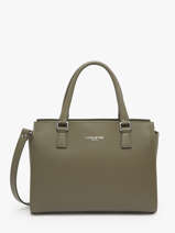 Sac Trapze Smooth Cuir Lancaster Vert smooth 3