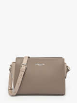 Sac Bandoulire Smooth Cuir Lancaster Gris smooth 437-02