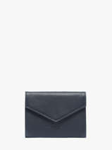Portemonnee Leder Lancaster Blauw foulonne pm 29