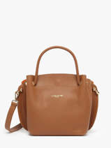Sac  Main Foulonne Double Cuir Lancaster Marron foulonne double 18