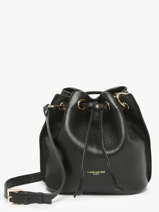 Cross Body Tas Alba Double Leder Lancaster Zwart alba double 81