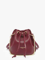 Bucket Bag Alba Double Leder Lancaster Rood alba double 80