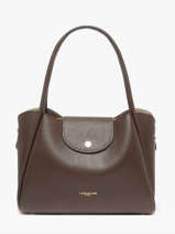 Sac Port paule Ida Double Cuir Lancaster Marron ida double 85