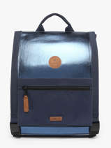 Sac  Dos 2 Compartiments Cabaia Bleu school L