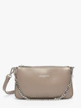 Sac Baguette Suave Cuir Lancaster Gris suave even 14