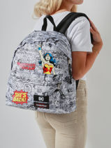 Sac  Dos 1 Compartiment + Pc 14" Eastpak Multicolore eastpak x dc comics A5BG4COM-vue-porte